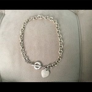 Tiffany & Co Heart Tag necklace w toggle closure